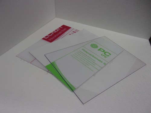 6 mm Solid Polycarbonate sheet 305 mm x 152 mm (12" x 6") Unbreakable Glazing - Picture 2 of 3