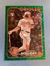 2024 Topps Update Jackson Holiday US50 Rookie Card Green Ice Foil 242/299