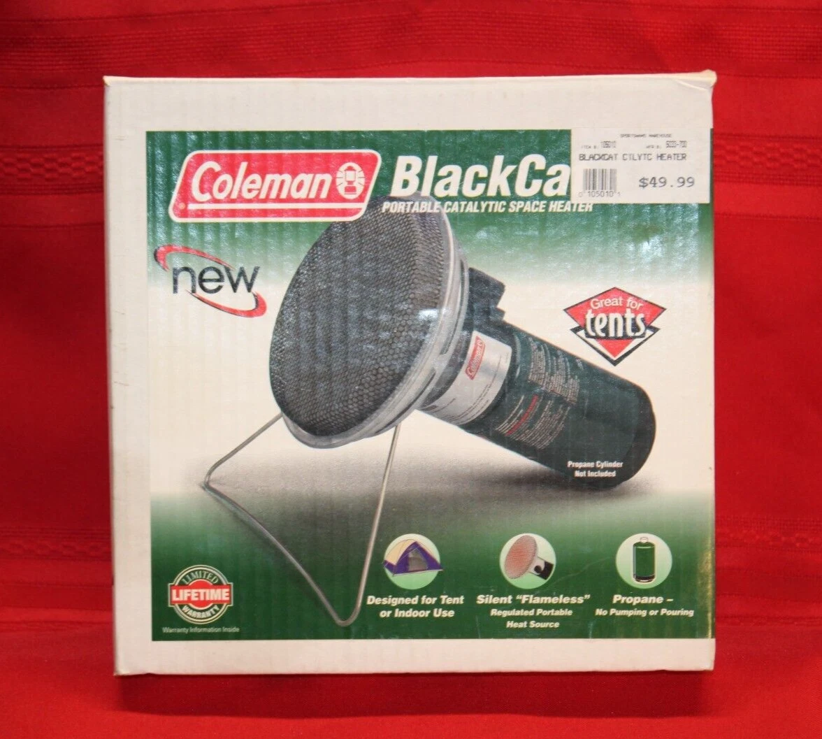 Coleman BlackCat Portable Catalytic Space Heater Camp 5033-700 Made in USA  | eBay