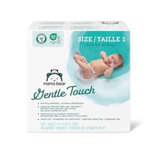 Gentle Touch Diapers, Hypoallergenic, Size 1 4 packs of 49 