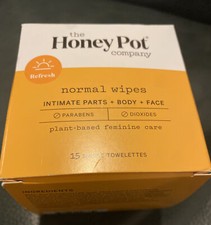 Honey Pot Company Intimate Parts Body Face Normal Wipes Plant-Based B1