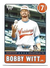 Bobby Witt Jr. Whataburger Limited Edition Baseball Card KC Royals