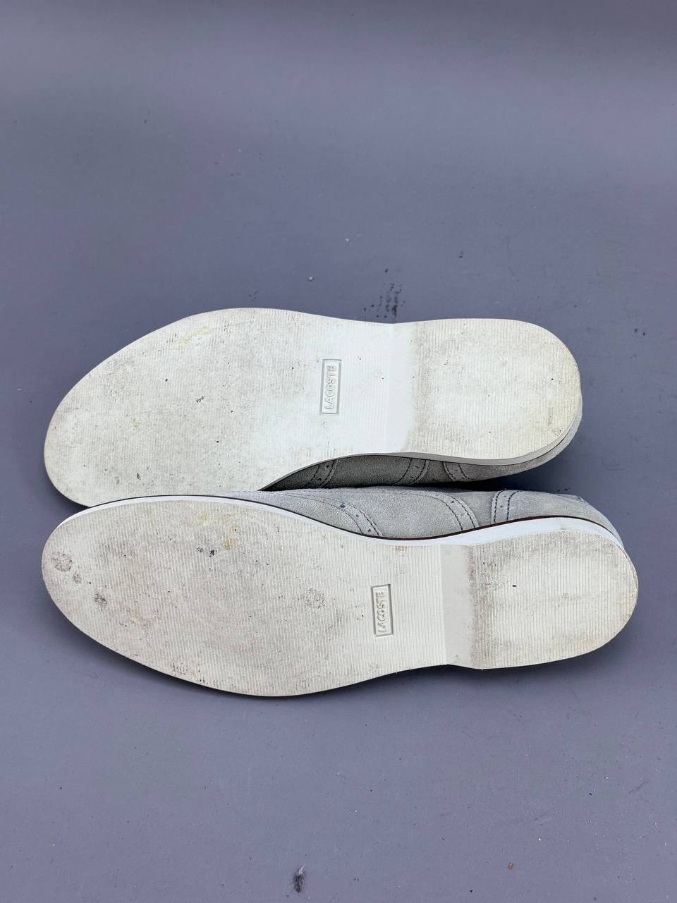 Lacoste Sherbrooke Brogue Oxford Wingtip Beige Suede Mens Size 11.5 Dress Shoes thumbnail 8