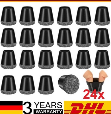 24 Stk Flexible Stuhlbein Schutzkappen Filzgleiter Bodenschutz Schoner Elastisch