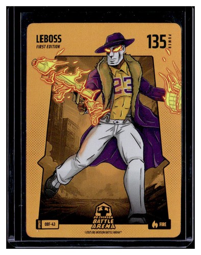Bo Jackson Battle Arena Update #OBF-43 Leboss Lebron James Orange Fire Foil