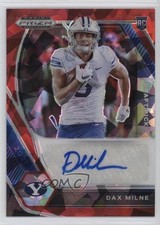 2021 Panini Prizm Draft Picks Red Ice Dax Milne #DPA-DMI Auto 1d2e