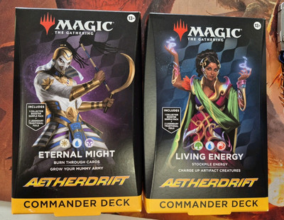 MtG - Aetherdrift Commander Decks - Eternal Might & Living Energy NEW/SEALED