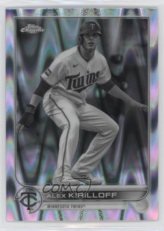 2022 Topps Chrome Sonic Black & White RayWave Refractor Alex Kirilloff #105 jg3