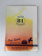 Commodore 64 Super 81 Disk Utilities by Free Spirit 1581 3.5 Floppy Disk Version