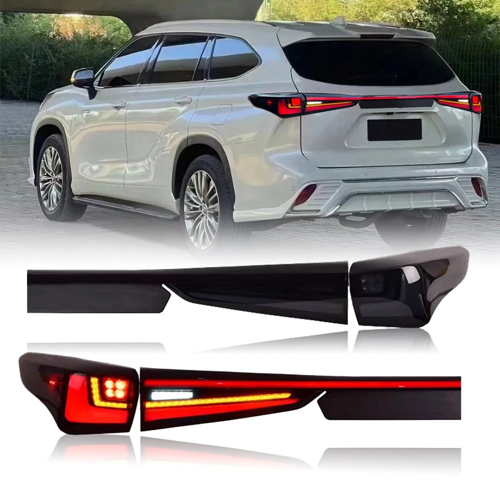 Lámpara Trasera Lateral Derecha Para Toyota Highlander 2011-2013 – Lente Roja Y Transparente