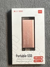 M.2 SSD Portable SSD 500 GB Mobile Storage USB 3.1  Type - C Pink