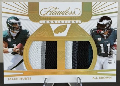 2022 Panini Flawless - Flawless Connections Jalen Hurts, A.J. Brown #FC-1 /15...
