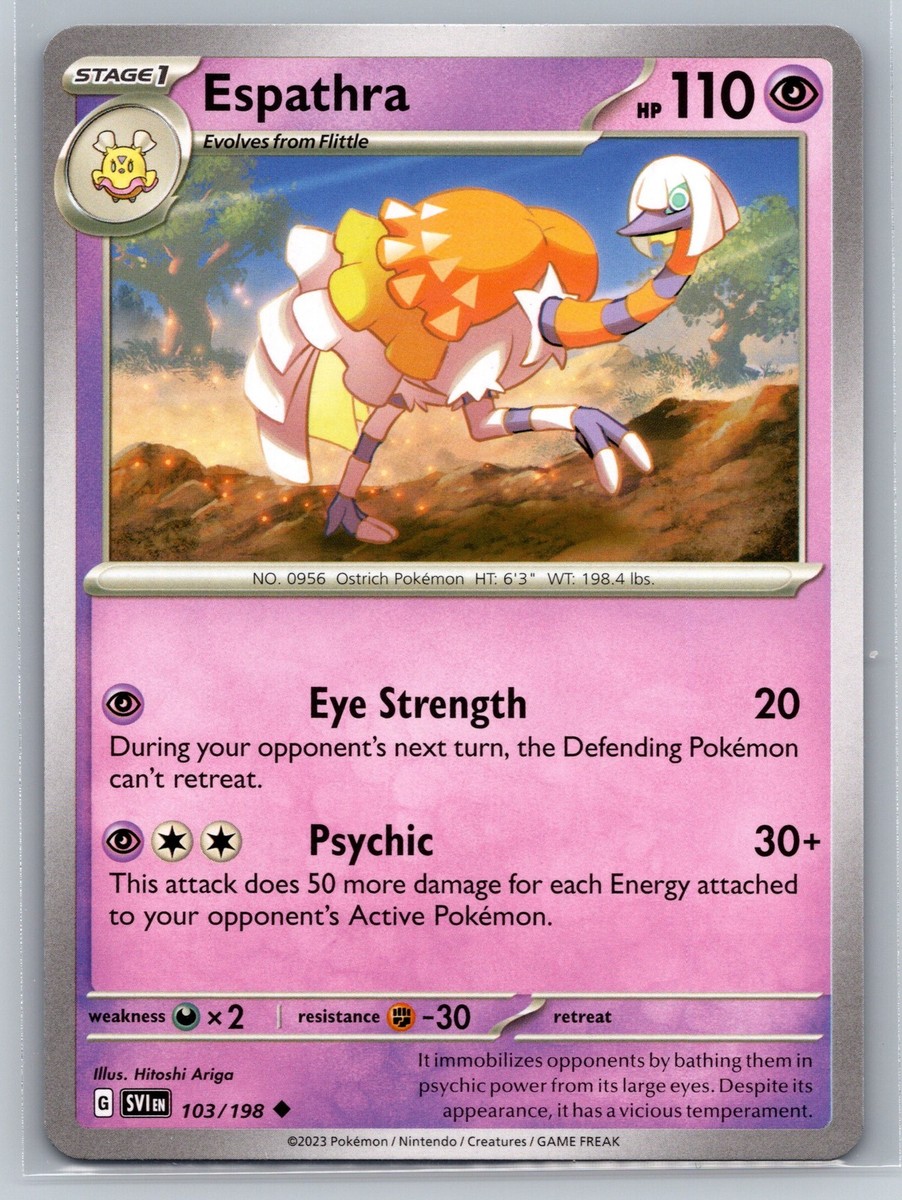 Espathra 103/198 Scarlet and Violet Psychic Stage 1 Ostrich