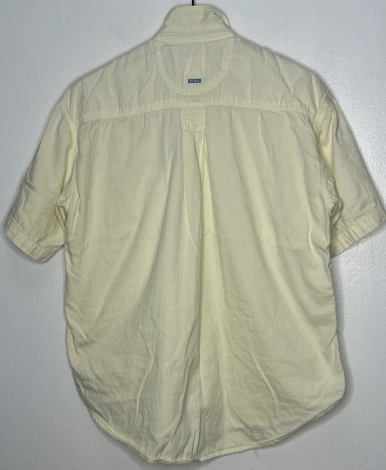Vtg Kikit Maurice Blouse Women Small Butter Yellow Short Sleeve Boxy 1985 cotton - Image 3 of 4