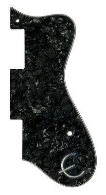 New 4 Ply Guitar Pickguard For Epiphone Dot Style,Black Pearl & E Logo