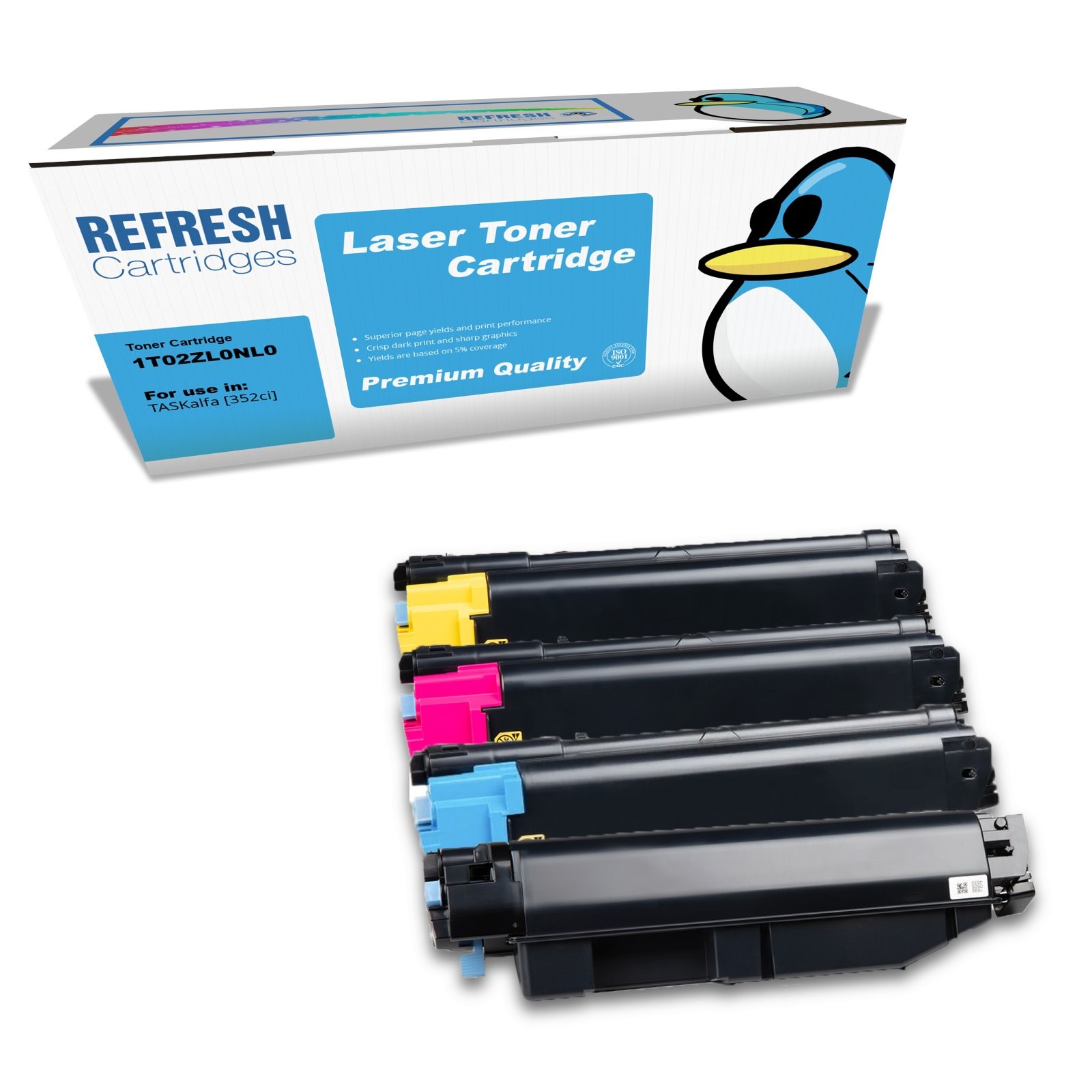 Refresh Cartridges Value Pack TK5345 Toner Compatible With Kyocera Printers