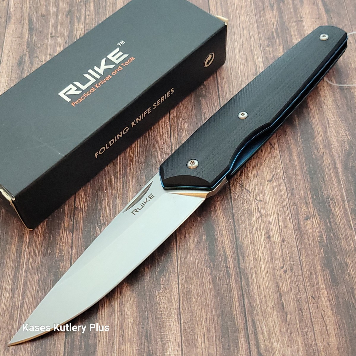 Ruike P848 Linerlock Satin 14C28N Sandvik Black G10 Folding Pocket