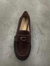 Coach brown suede platform loafers. Size 5.5, brand new