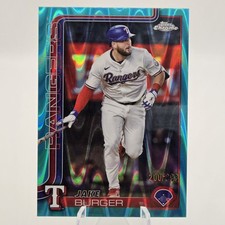 Topps 2025 Chrome Jake Burger Rangers Teal Refractor #USC37 /299 Baseball