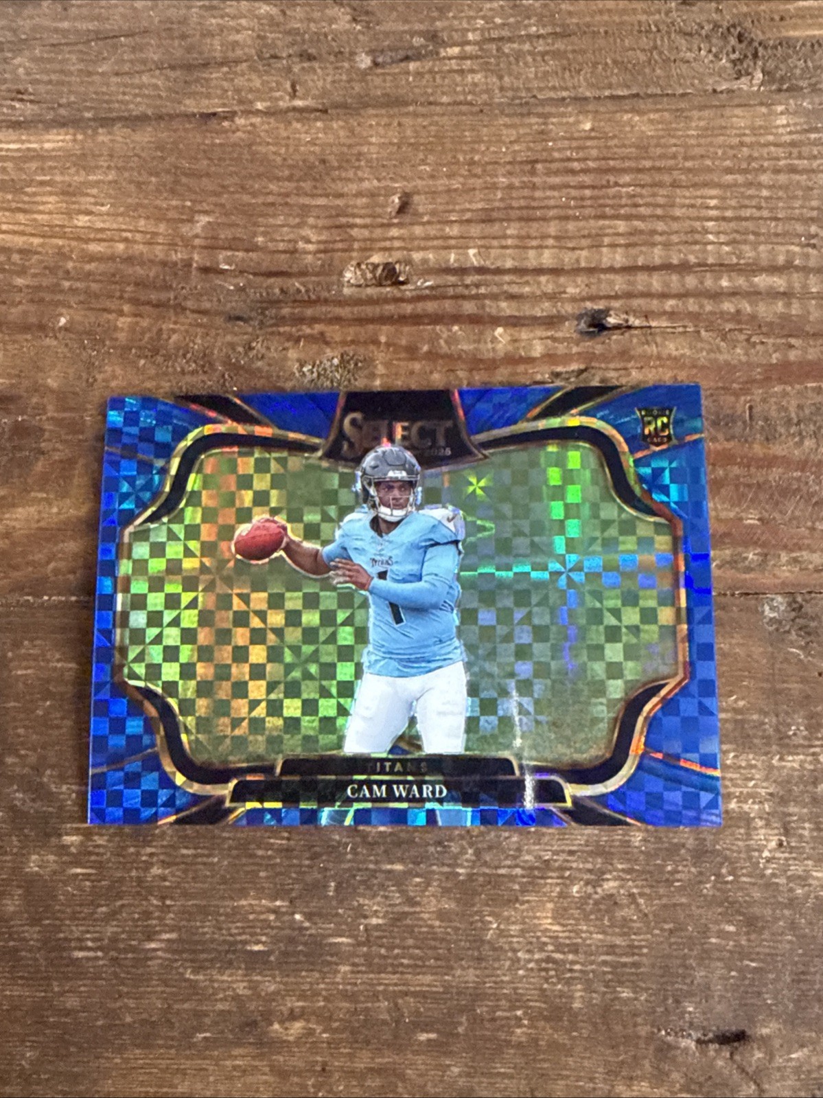 2025 Panini Select - Field Level Cam Ward #426 Blue Prizm 52/75 (RC) Titans
