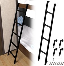 RV Bunk Bed Ladder 55,Heavy Duty Travel Trailer Bed Ladders with 4 Hook and Foot