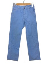 Lee 70s 42TALON Made in USA Straight Pants Corduroy BLU Solid 200 2745