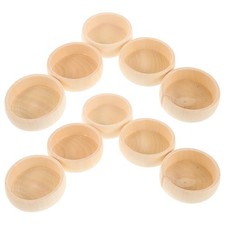 Unfinished Blank Bowls: 52mm Diy Unfinished Miniature Wooden Bowls For Painting