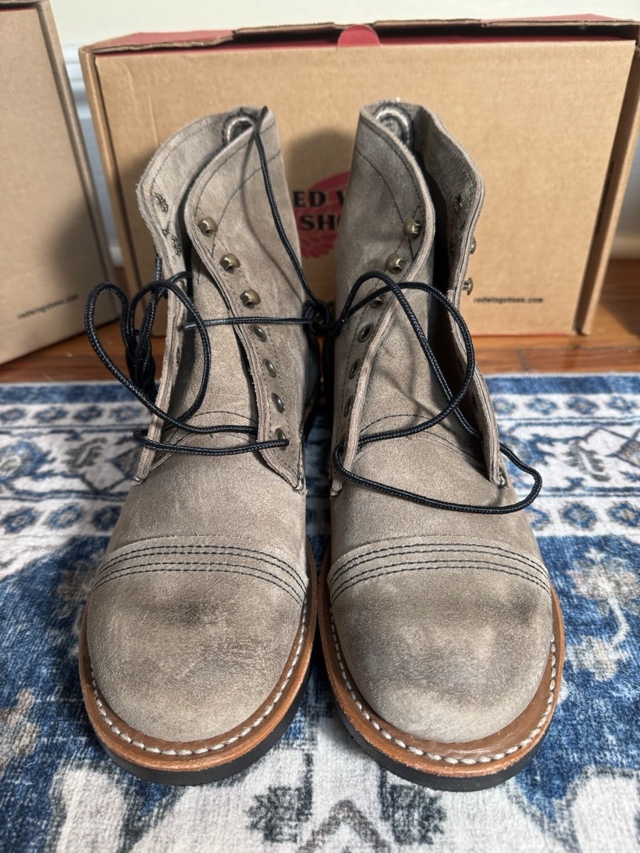 Red Wing 8087 Slate Mule Skinner Iron Ranger Men's 8D Cap Toe