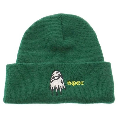 CHROME HEARTS MATTY BOY Spec Beanie Strick Logo Farbe Grün Modeware Unisex