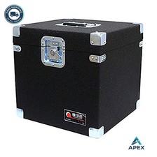 Carpeted Pro LP Case Holds 100 Vinyl Records Recessed Hardware Detachable