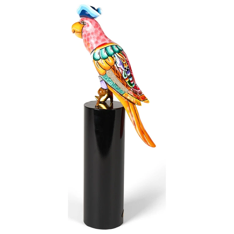 PAPPAGALLO Pirata Statua Scultura Tom's Drag 4602 Francis D 55 cm Pop Art Arredo, fotografia 5 di 9