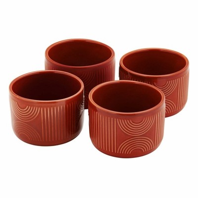 Maxwell & Williams Auflaufformen-Set Arc 4-tlg., Keramik, Indigoblau, 10 x 7 cm