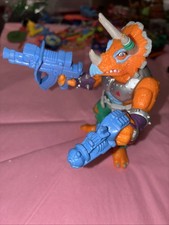 Triceraton 100% Complete Teenage Mutant Ninja Turtle TMNT Playmates 1990 Vintage