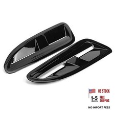 ABS Plastic Hood Vents Compatible With Jaguar XKR XK8, Bright black SI-AT26109