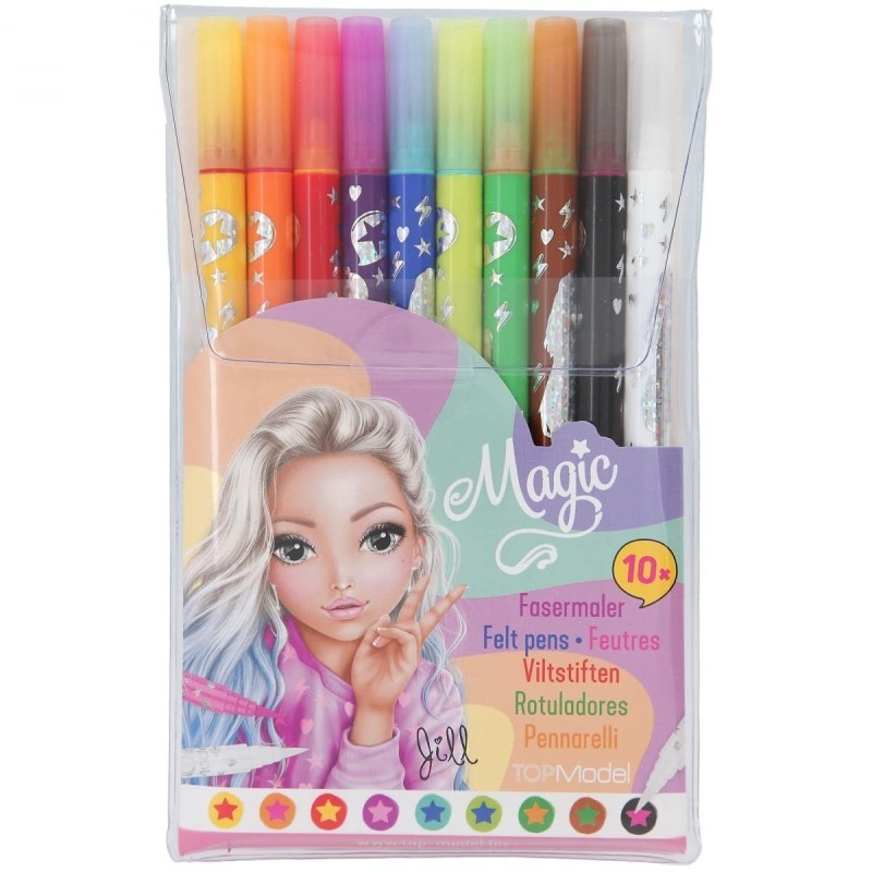 Depesche 11398 TOPModel-Set Double Stylo Magic et 9 feutres à Deux Pointes chacu