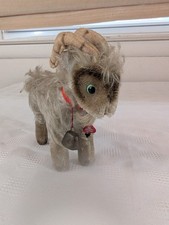 Vintage Clemens Mountain Goat Plush Mohair 6 T Tag West Germany Steiff EXC