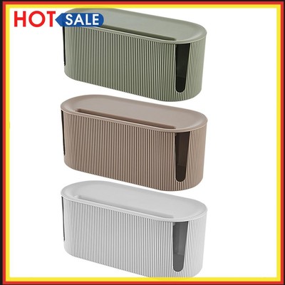 Wire Cable Storage Box Plastic Data Line Storage Charger Socket Organizer