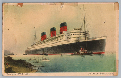 The Queen Mary Postcard