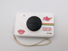 Polaroid Snap Instant Digital Camera Built in Printer White Tested And Working!