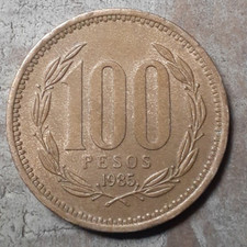 1985 100 pesos Chile Coin