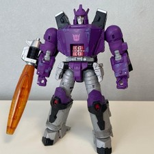 Transformers Legacy Megatron Action Figure Purple Silver Weapon Included Used