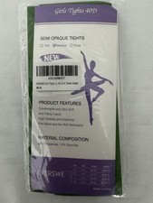 Green Dance Tights 40D SZ S Semi Opaque Everswe Girls