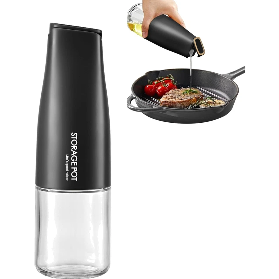 Olivenöl Flasche 500ml Glas Essigspender Flasche mit Ausgießer Küche