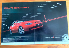 VAUXHALL MONARO 5.7 VXR - FRAMEABLE COLLECTIBLE ORIGINAL CLASSIC CAR ADVERT