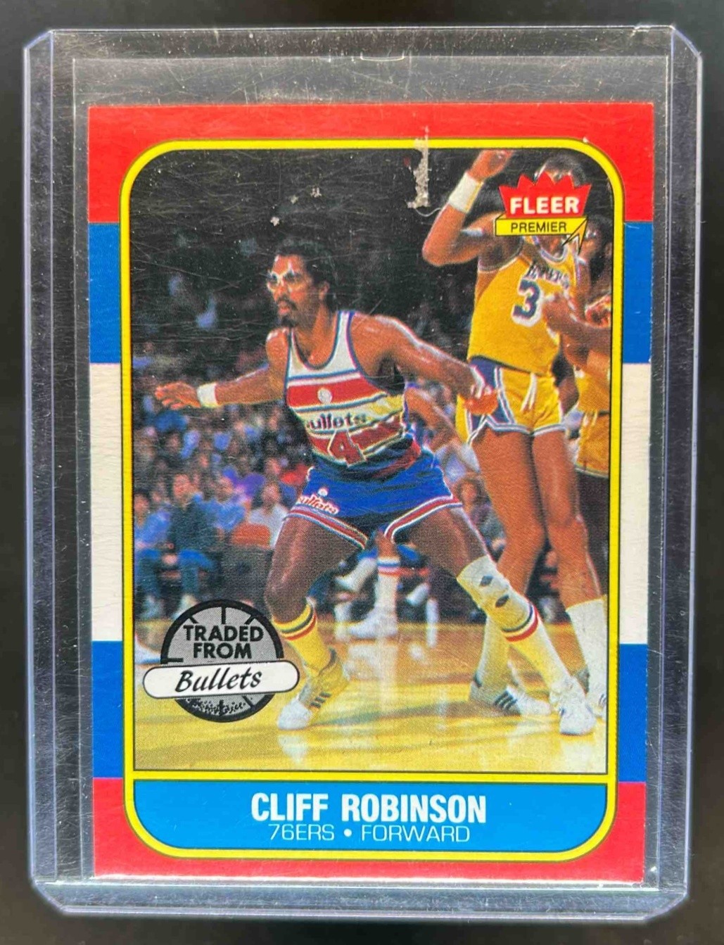 1986-87 Fleer Cliff Robinson #93 76ers