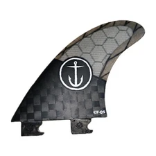 Captain Fin CF Quickness Twin Tab Thruster Fin Set - FCS1 And FCS2 Small Carbon 
