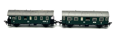 (2) FLEISCHMANN PASSENGER CARS 27261 1ST CLASS & 83807 2ND CLASS HO SCALE SET 1