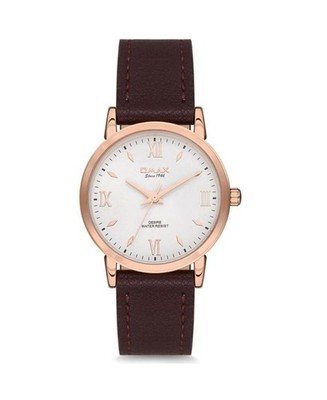 OMAX Women Analog Quartz Casual Watch Classic Dress White Dial Waterproof Round 