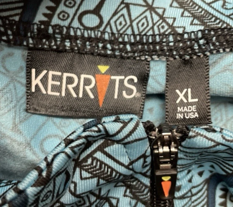 Camisa ecuestre Kerrits Breeze Ice Fil para mujer XL azul 1/4 cremallera equitación EE. UU. Foto 3 de 4