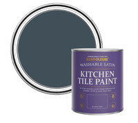 750ml Rust Oleum Kitchen Tile Paint 0.75L Satin Evening Blue Washable No Priming